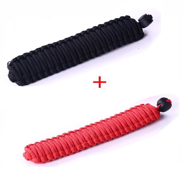 Lot 4 Sangles De Poignet Pour Gants – Noir/rouge – Polyester – Anti-perte – Tailles S à XL – Pour Ski, Snowboard, Alpinisme