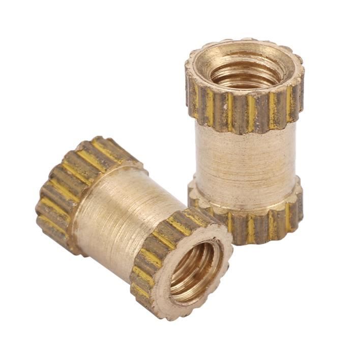300 Inserts Filetés En Laiton Pour Thermoplastiques - Filetage M2.5 - Écrous Hexagonaux
