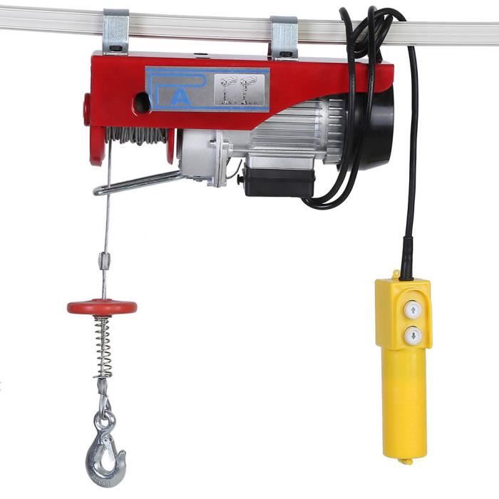Palan Électrique CITZOOSARL 220V - 100/200kg | Câble Acier | Crochet Manganèse | Pour Garage