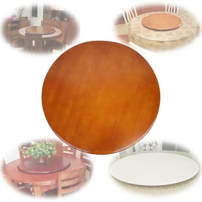 Plateau Rotatif 360° Pour Table à Manger - Lazy Susan Grande Taille Pour 8 Personnes, ABS Robuste, Silicone Antidérapant