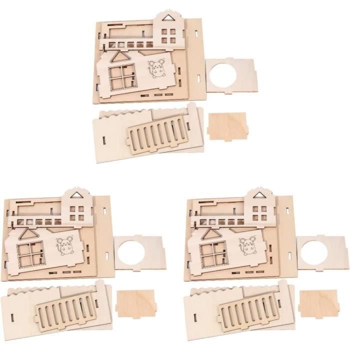 BELLIFFY 40 Pièces Découpes Bois Chats Mignons - Ornements DIY à Peindre Pour Artisanat Et Décoration