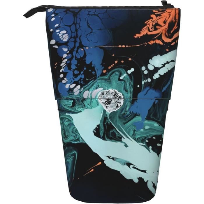 Trousse Scolaire,Trousse à Crayons E38 En Toile De Flamant Rose Frais