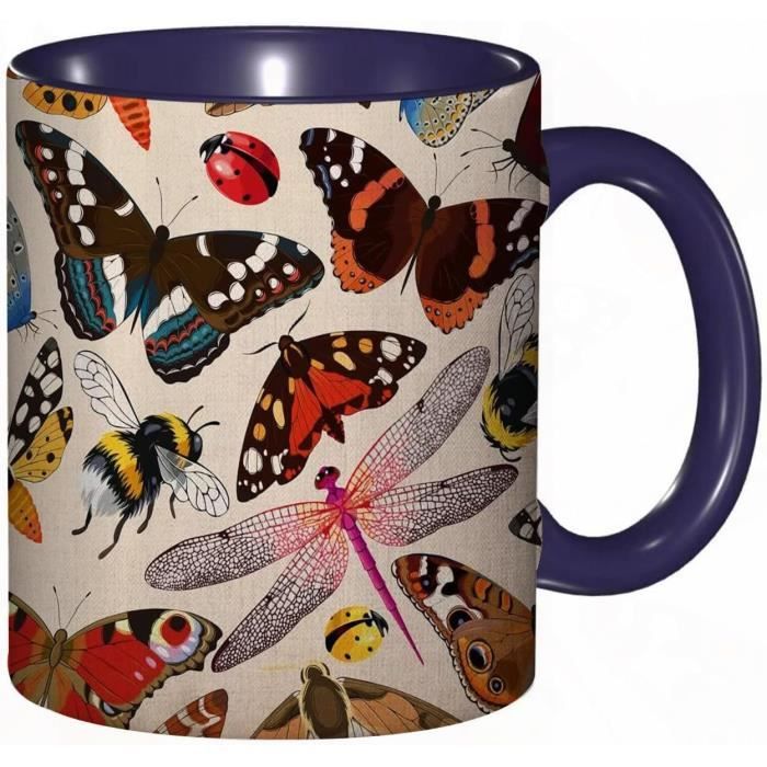 Dunoon Bute Wildflower Harebell Tasse En Porcelaine Fine 0.3L - Fleurs Sauvages, Abeilles Et Papillons