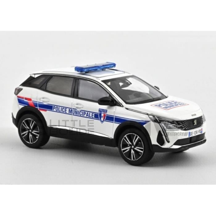 Voiture miniature de collection - PEUGEOT - PEUGEOT 3008 Police Municipale - NOREV 1/43 - 2023 - Blanc