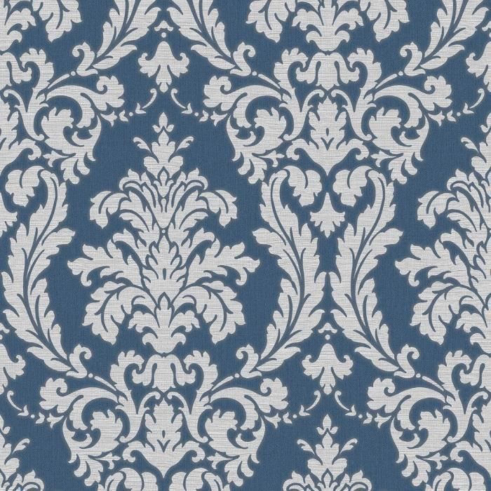 Téléchargement gratuit Images Muriva Papier Peint Sirpi Avec Motif Beatrice Damask Bleu Et Gris dernière par