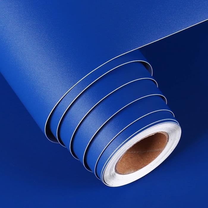 Rouleau Adhésif Décoratif 45 cm x 2 m - damier bleu