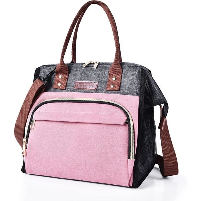 Sac Isotherme Repas, 20L Sac Lunch Box Avec Grande Ouverture