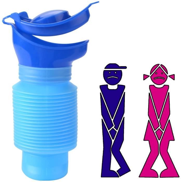 JINGLING Urinoir Portable 2000 Ml Avec Tuyau – Unisexe Homme/Femme, Anti-Fuite & Anti-Odeurs
