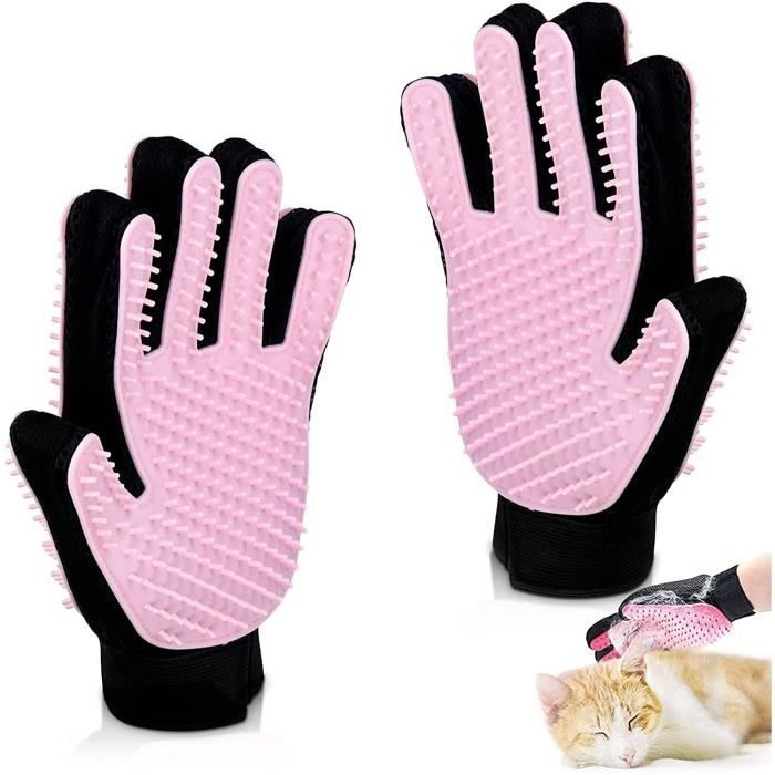 Meilleurs prix pour Gant de Brosse Chien, Chat Toilettage Massage, Gant de Toilettage Massage Chiens,Efficace pour Enlever Les Poils Tombés d'animaux