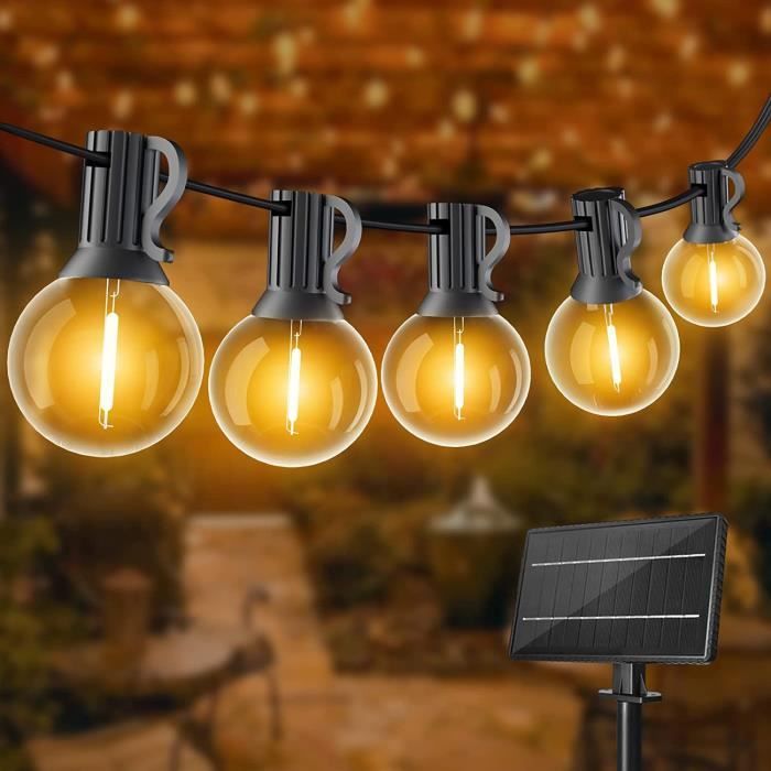 Guirlande Lumineuse Exterieure Solaire, Lot De 2 150 Led Fil Cuivre Guirlande Lumineuse Exterieure Solaire, Lot De 2 150 Led Fil Cuivre