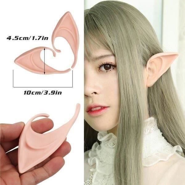 Fête du0027Halloween Oreilles du0027Elfique Anime Fée Cosplay Elfes Hobbit 