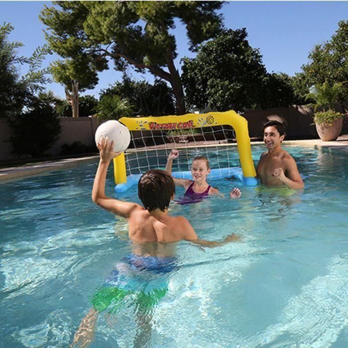 But Gonflable Flottant De Water Polo Waterpolo Handball Pour Piscine Avec Ballon Camping Prix Pas Cher Cdiscount