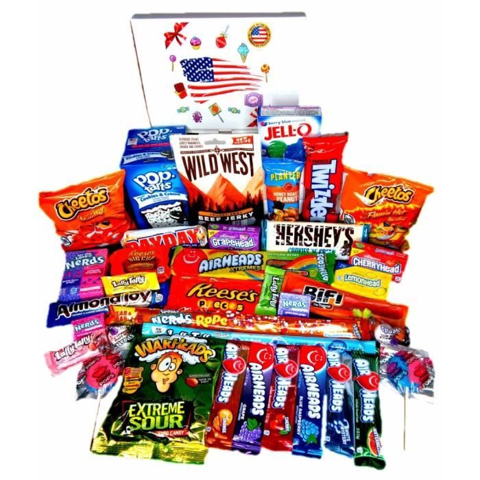 MÉGA PACK snacks bonbon americain import etats unis box pas cher kit  melange confiserie friandises americains nerds bonbons - Cdiscount Au  quotidien