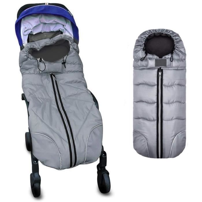 Altabebe Chancelière pour poussette universelle hiver Active gris clair