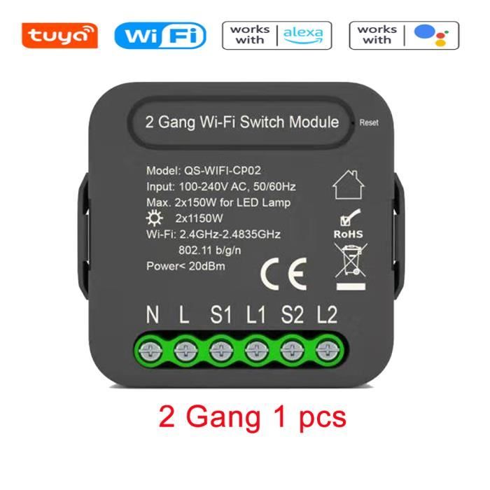 Module De Commutation Intelligent Tuya WiFi Matter Relais Minuterie