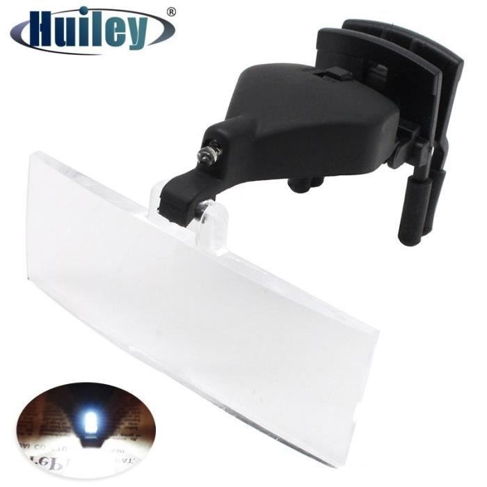 Carson Clip and Flip loupe pour lunettes avec fonction de serrage