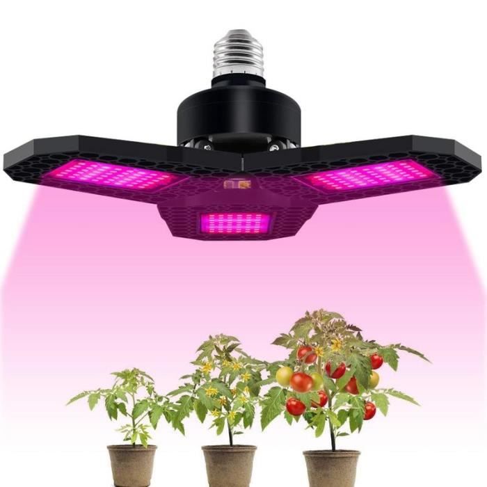 LAMPE DE CULTURE,--Lampe de croissance LED 500W, 220V, spectre complet, avec refroidissement en