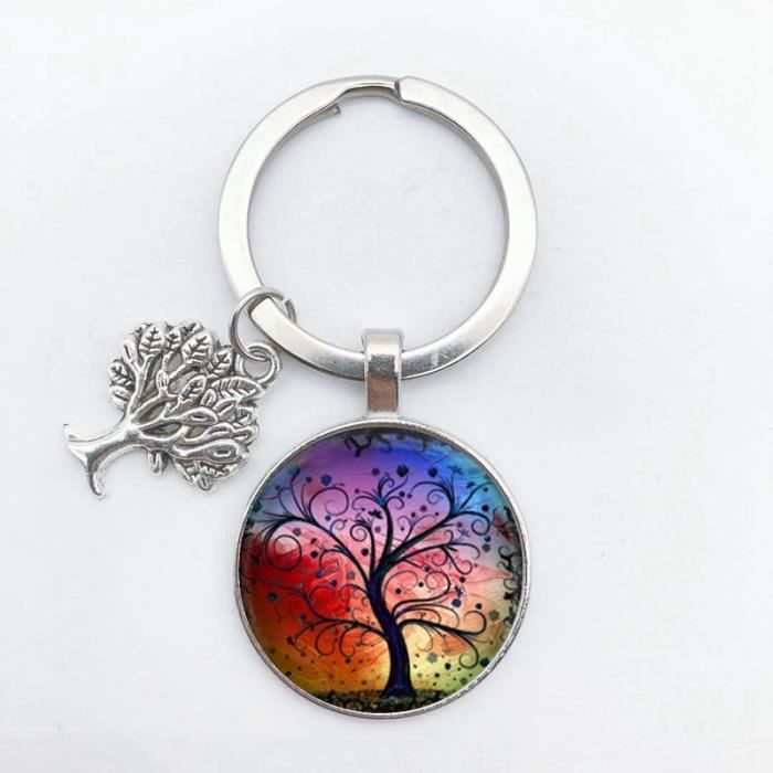 Porte-clés Arbre De Vie Vintage En Bronze Fait Main - Inspiré William Morris, Cadeau 2020
