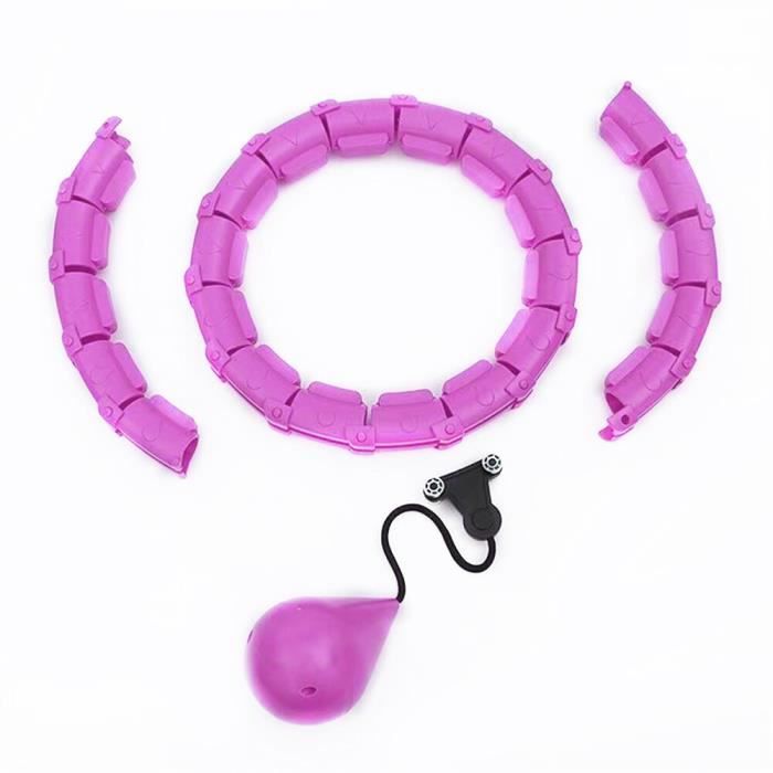 Cerceau Hula Hoop Lesté Sport24 – 0.9 Kg, Taille Réglable 84-94 Cm – Pour Fitness, Perte De Poids Et Renforcement Abdominal