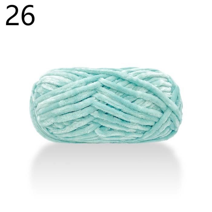 2 Pelotes Fil À Tricoter Épais 100g - Fil Acrylique Ultra Doux Tressé Main - Idéal Crochet Bébé Adulte Chapeaux Écharpes Pulls