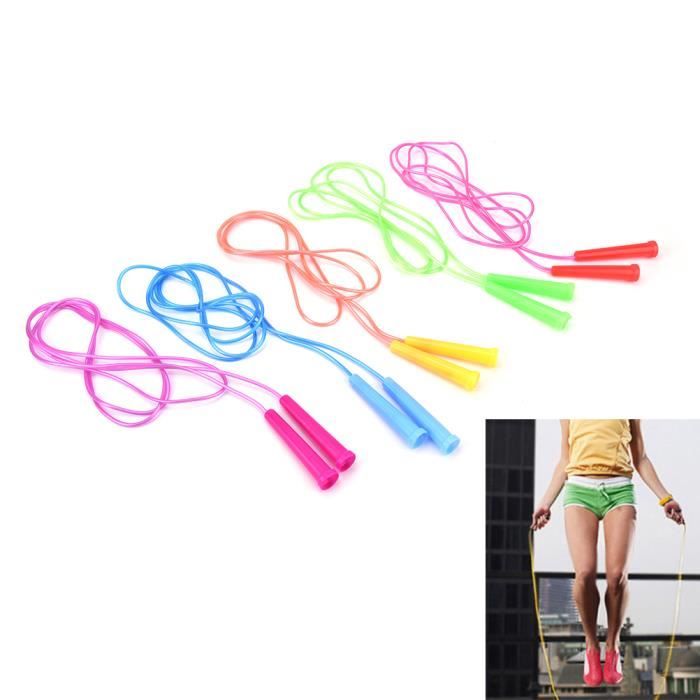 Corde à Sauter Ajustable Fitness - Coton Et PVC Pour Sport Maison, Extérieur, Cardio