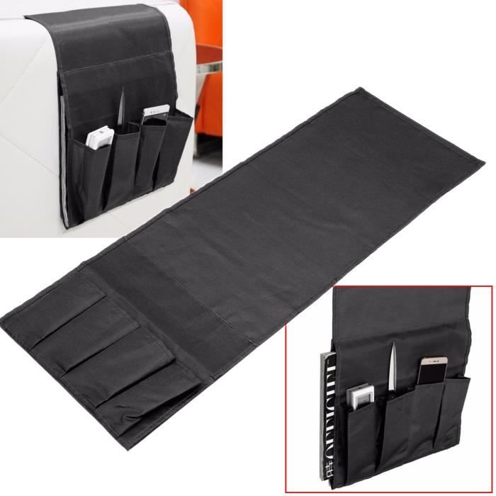canape porte telecommande sundries rangement poche noir cdiscount maison