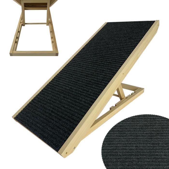 Aufun Rampe Pour Chien 100 Cm De Long Escalier Pour Chien Voiture Pliable Pour Grands Et Petits Chiens,Antidérapante Jusqu'à 100 Kg