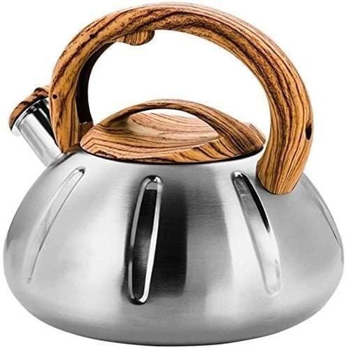 Kinghoff Bouilloire en acier avec sifflet 3 L KH-3336