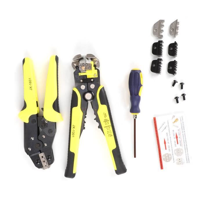Pince à Dénuder Multifonction 2-en-1 - Dénude, Coupe, Cintre, Pour Fils 14-24 AWG, Longueur 165 Mm, Poignée Ergonomique