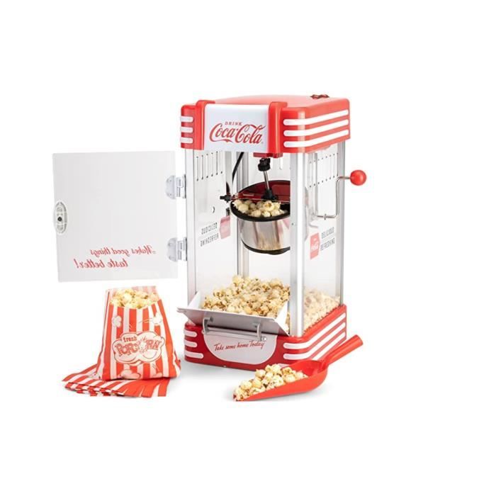Machine à popcorn - Salco - SNP 27CC - Rouge - 310 Watt - Cuve en acier inoxydable