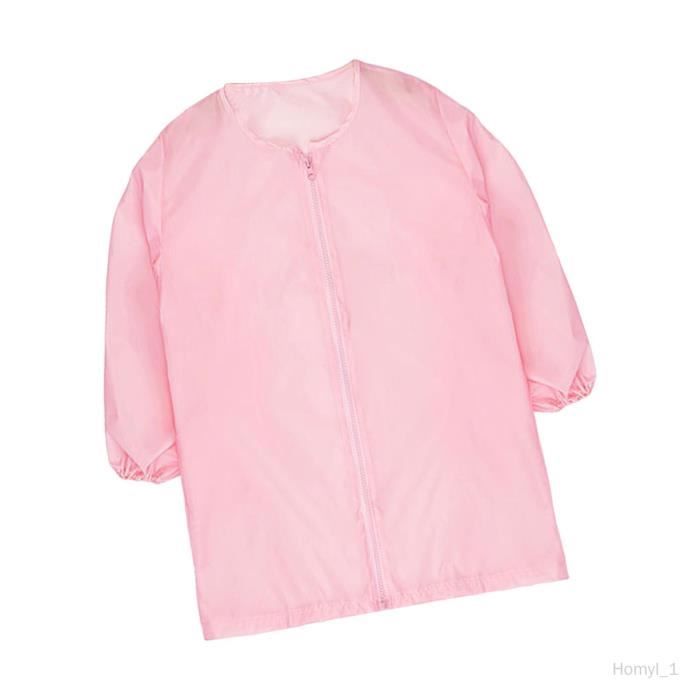 Blouse De Peinture Imperméable Avec Manches Pour Enfants 5-8