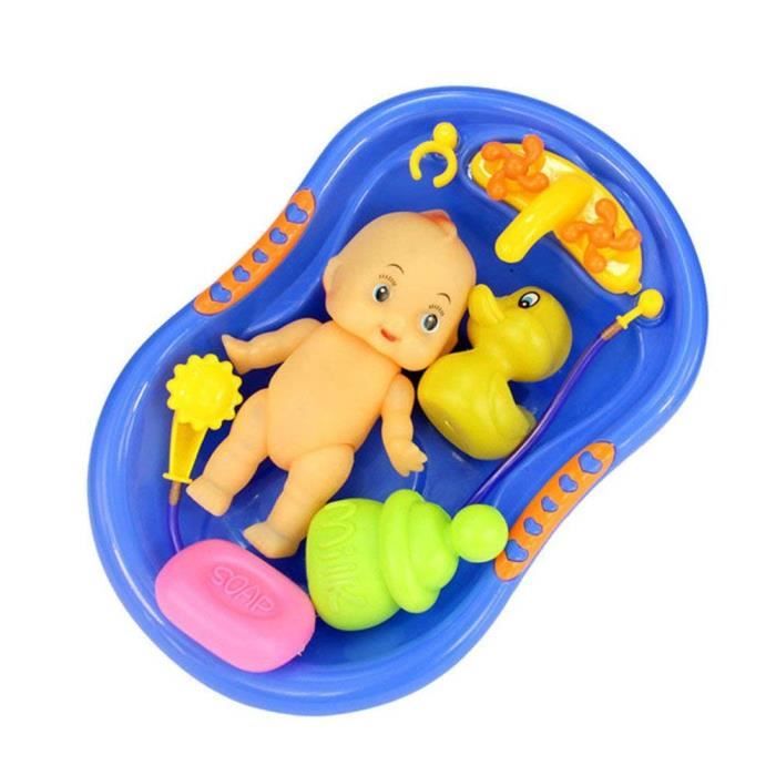 Jouet Bebe Enfant Ensemble Jouets De Bain Pour Fille Garcon Poupee Bebe Dans Baignoire Avec Jouet Mignon En Plastique Couleur Bleu Cdiscount Jeux Jouets Jouet Bebe Enfant Ensemble Jouets De Bain Pour Fille Garcon Poupee Bebe Dans Baignoire Avec Jouet Mignon En Plastique Couleur Bleu Cdiscount Jeux Jouets