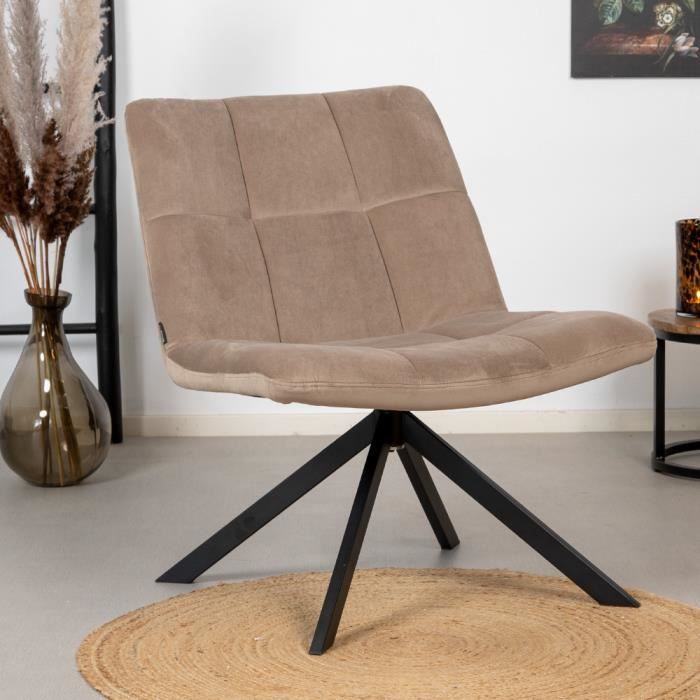 Fauteuil industriel - Bronx71 - Eevi - Brun - Cuir écologique - 1 place