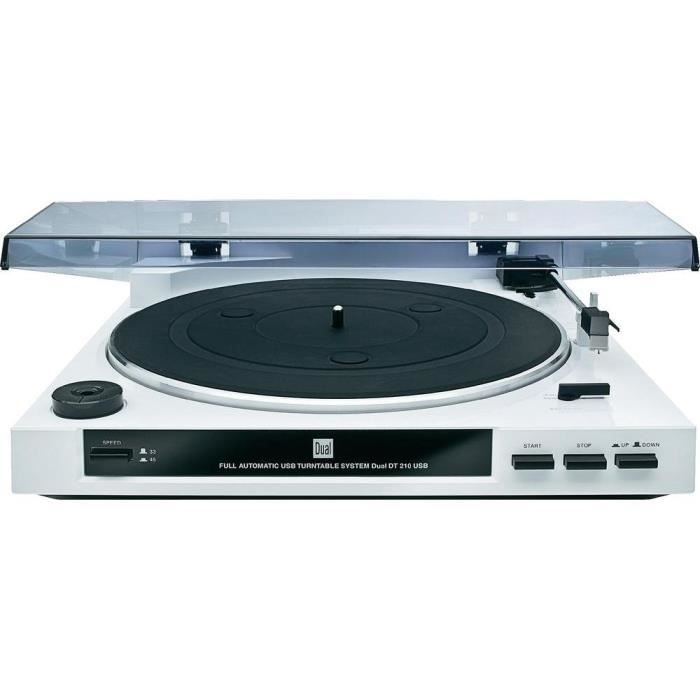 Tourne Disque Usb Dual Dt 210 Blanc Platine Vinyle Avis Et Prix Pas Cher Cdiscount