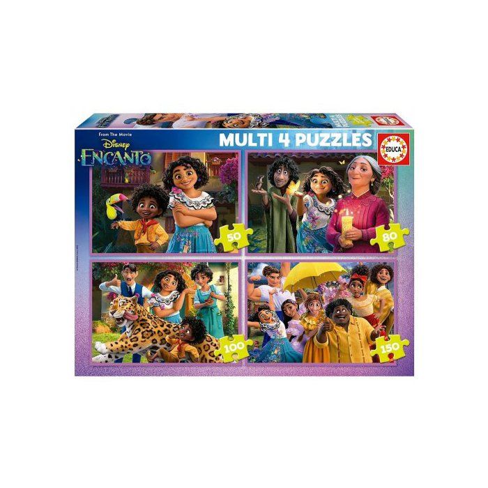 Pack Multi Puzzles 4 en 1 Disney Encanto : La Famille Madrigal 50 / 80 ...