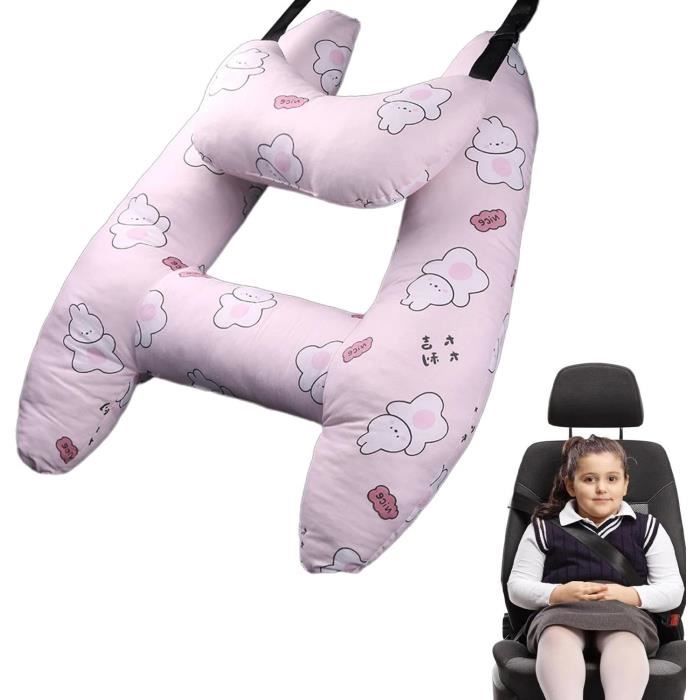 Oreiller De Soutien De Tête De Siège De Voiture Pour Bébé : Support De Tête De Siège De Voiture Réglable Avec Ceinture De Sécurité Pour Garçons Et Filles – Positionneur De Sommeil