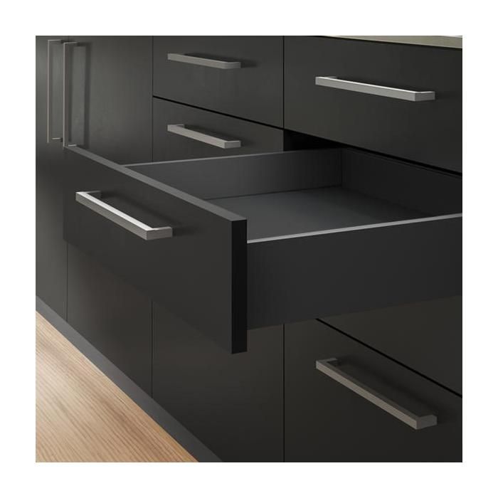 Tiroir Extérieur Emuca Vertex 40 Kg – Hauteur 93 Mm, Profondeur 400 Mm, Gris