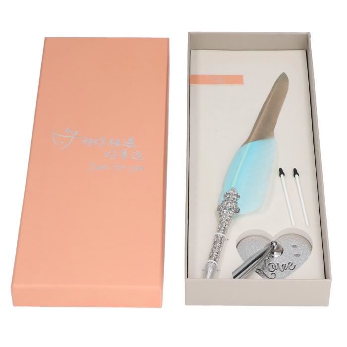 Stylo Plume Corps En Tressage Beige - Neuf De Stock - Jamais Encré - Compatible Cartouches