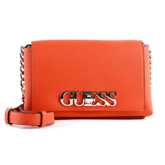 GUESS Uptown Chic Mini Xbody Flap Orange [114582] Orange Cdiscount