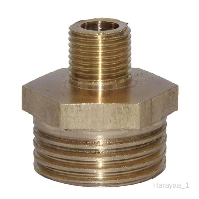 Raccord Coude En Laiton 1/2" Barbelé Vers 3/8" NPT Mâle - Pour Air, Eau, Huile, Gaz | Réf FP139-8C
