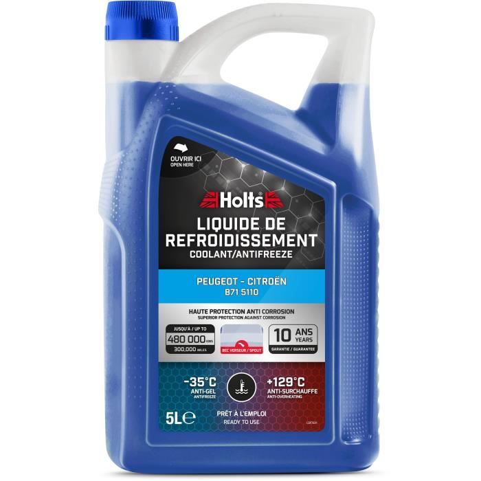 Liquide de Refroidissement - HOLTS - HAFR0002B - Dédié Peugeot-Citroën B71 5110 5L + Bec