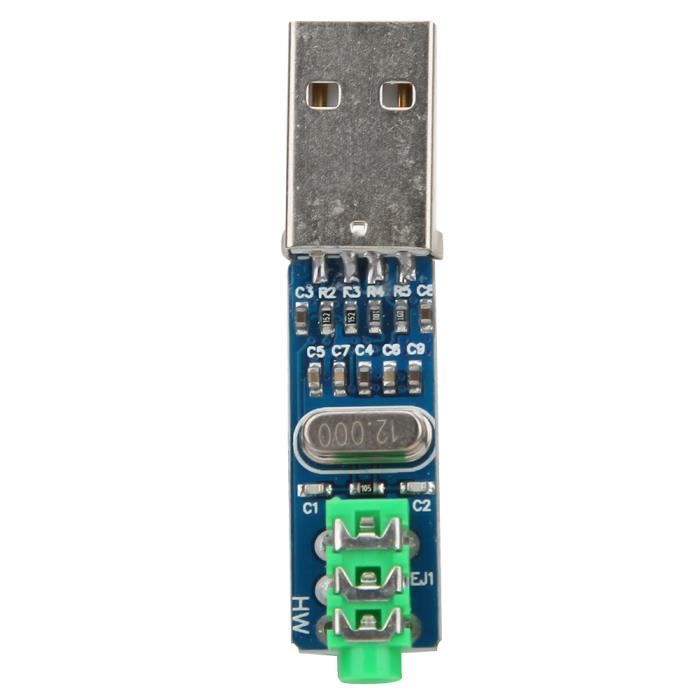 HURRISE Carte de décodeur Mini USB DAC 5V Mini USB DAC Décodeur PCM2704 ...