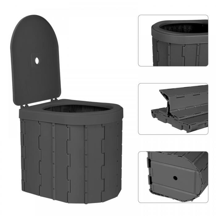 KEDIA. Toilette Camping Toilette Seche Pot de Chambre Adulte Couverde Portable, TOILETTES SECHES
