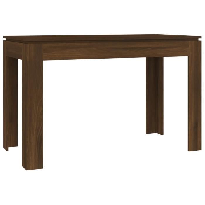 Table à dîner - Dbaiyi-Ddis - DA007 - Chêne marron - Bois dingénierie - 120x60x76 cm
