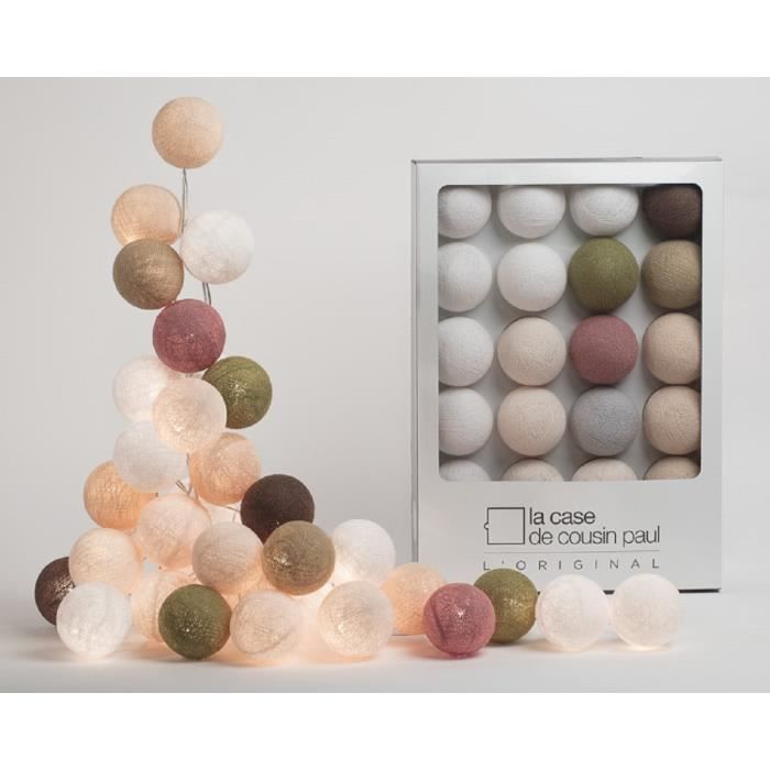 Coffret Guirlande Lumineuse L Original Place Vendome Blanc Ivoire Lin Gris Perle Vieux Rose Kaki Ficelle Marron Glace Achat Vente Coffret Guirlande Lumineuse Cdiscount