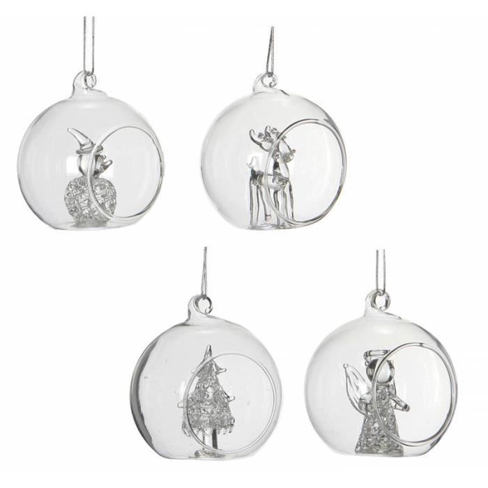 Calibre De La Boule Transparente En Verre De Noël Vide
