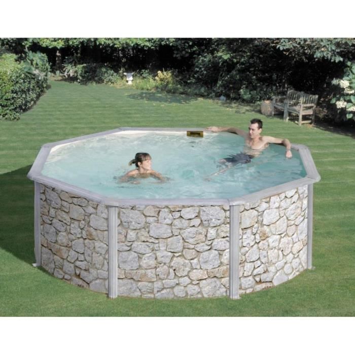 Piscine Hors Sol 350cm Deco Bois Maja Achat Vente Piscine Piscine Hors Sol 350cm Deco Cdiscount