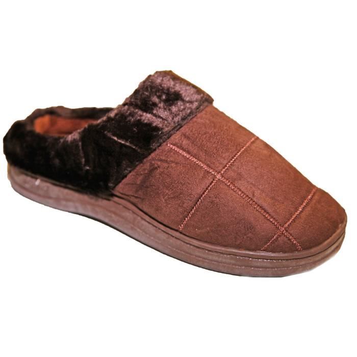 Chaussons Homme Style Charentaise Interieur Fou Marron Achat Vente Chausson Pantoufle Cdiscount