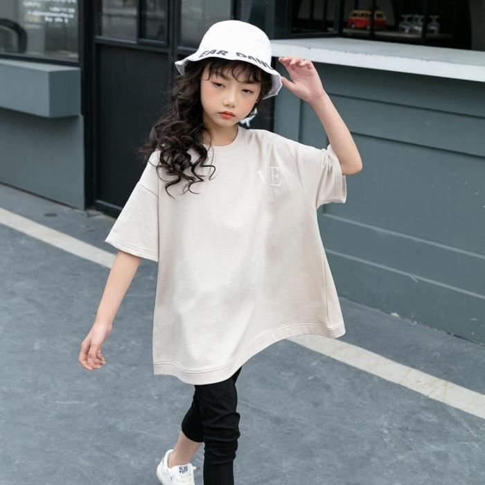 Tee shirt best sale marron fille