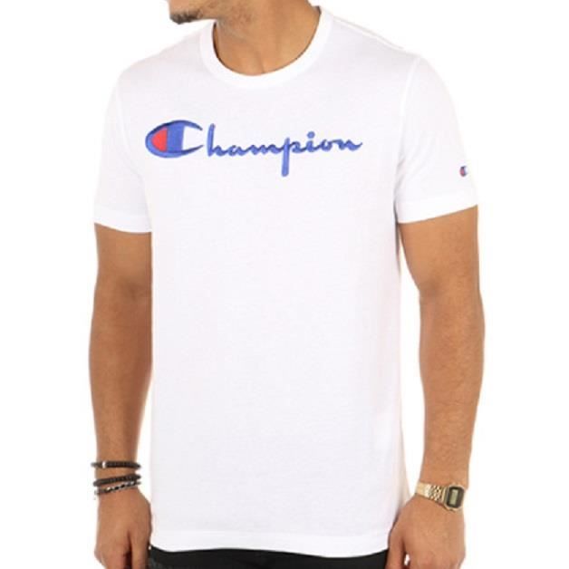 Champion t shirt homme clearance